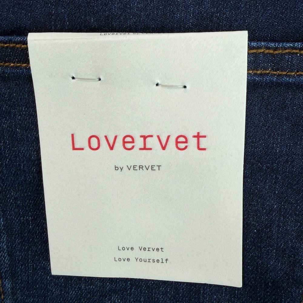 Lovervet by Vervet 90s Vintage Loose Wide Leg Jeans Sz 29/9 Dark Wash High Rise - Picture 5 of 10